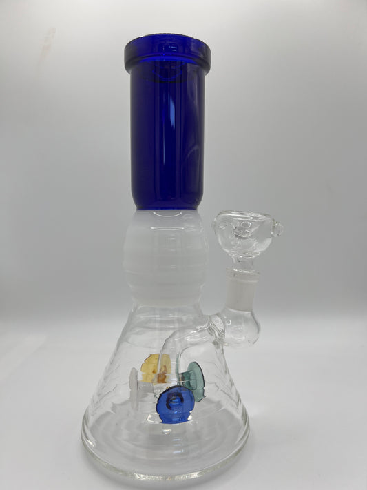 Glass on Glass Bong - Tri Color