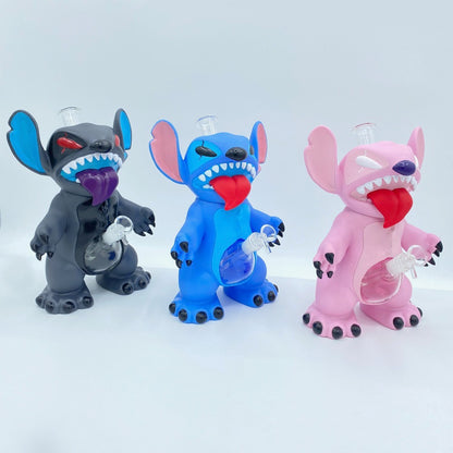 Silicone Stitch Water Pipe - 11” - Silicone/Vinyl